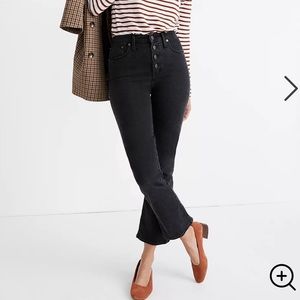 Madewell buttonfly Cali demi boots in black frost!